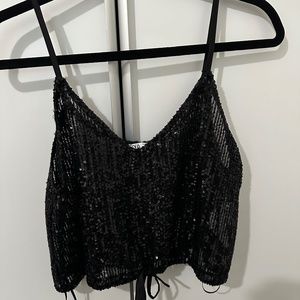 Zara Sequin Top